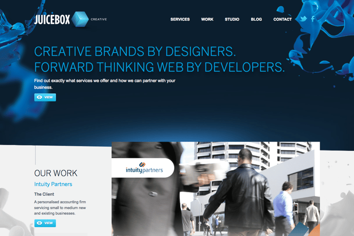 JuiceBox Creative website preview